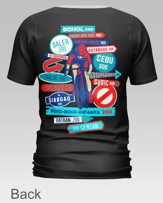 AudaxPH Dri-Fit Shirt - Signage Design on Black