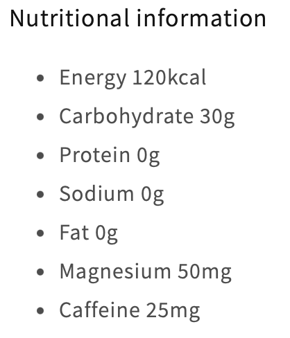 Mag-On Caffeinated Energy Gel Lemon