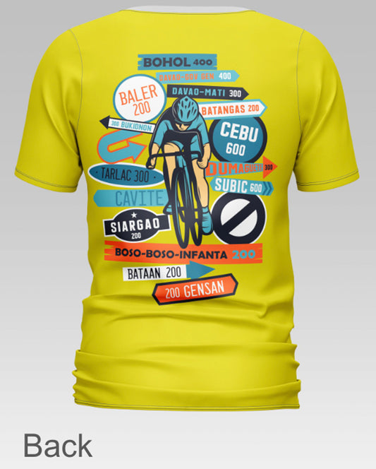 AudaxPH Dri-Fit Shirt - Signage Design on Yellow