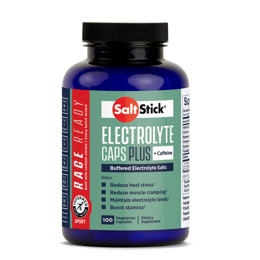 SaltStick Race Ready 100 Capsules - Caffeinated Caps Plus