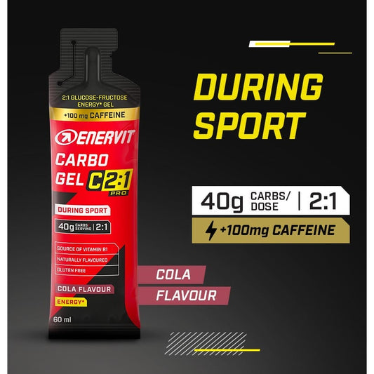 Enervit C2:1 Carbo Gel 60ml Cola + Caffeine (100mg)